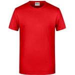 James+Nicholson 8008 Herren-T-Shirt aus Bio-Baumwolle – Tomate XL