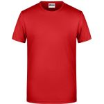 James+Nicholson 8008 Herren-T-Shirt aus Bio-Baumwolle – Rot S