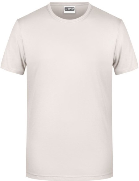 James+Nicholson 8008 Herren-T-Shirt aus Bio-Baumwolle – Natur S