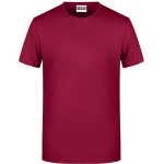Herren-T-Shirt aus Bio-Baumwolle James+Nicholson 8008 - Vínová S