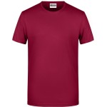 James+Nicholson 8008 Herren-T-Shirt aus Bio-Baumwolle – Weinrot 3XL