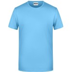 Herren-T-Shirt aus Bio-Baumwolle James+Nicholson 8008 – Himmelblau S