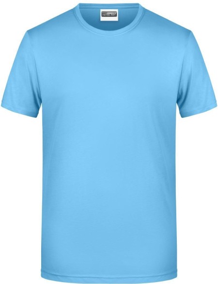 James+Nicholson 8008 Herren-T-Shirt aus Bio-Baumwolle – Himmelblau 3XL