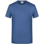 James+Nicholson 8008 Herren-T-Shirt aus Bio-Baumwolle – Light Denim Melange XXL