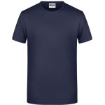 James+Nicholson 8008 Herren-T-Shirt aus Bio-Baumwolle – Marineblau S