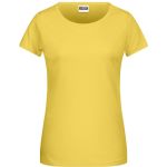 James+Nicholson 8007 Damen-T-Shirt aus Bio-Baumwolle – Gelb XXL