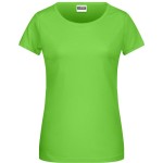 Damen-T-Shirt aus Bio-Baumwolle James+Nicholson 8007 – Limettengrün XS