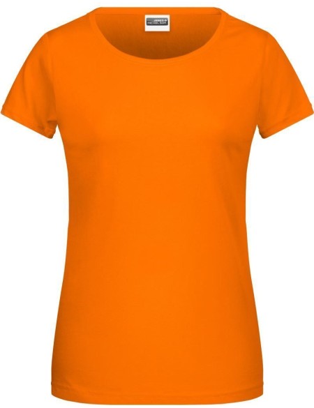 Damen-T-Shirt aus Bio-Baumwolle James+Nicholson 8007 - Orange M
