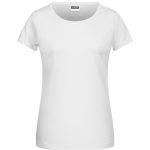 James+Nicholson 8007 Damen-T-Shirt aus Bio-Baumwolle – Weiß L