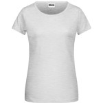 James+Nicholson 8007 Bio-Baumwoll-Damen-T-Shirt – Ash M