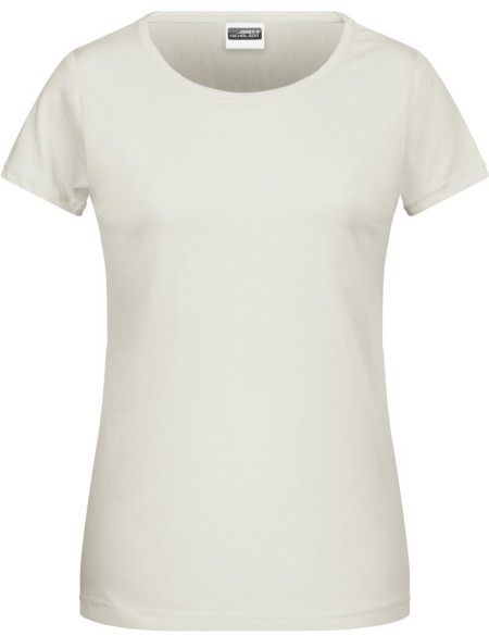 James+Nicholson 8007 Damen-T-Shirt aus Bio-Baumwolle – Natur XS