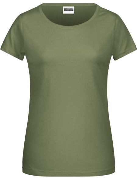 James+Nicholson 8007 Bio-Baumwoll-Damen-T-Shirt – Khaki L