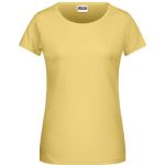 Damen-T-Shirt aus Bio-Baumwolle James+Nicholson 8007 - Hellgelb M