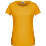 Damen-T-Shirt aus Bio-Baumwolle James+Nicholson 8007 - Goldgelb XS