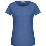 Damen-T-Shirt aus Bio-Baumwolle James+Nicholson 8007 – Light Denim Melange XS