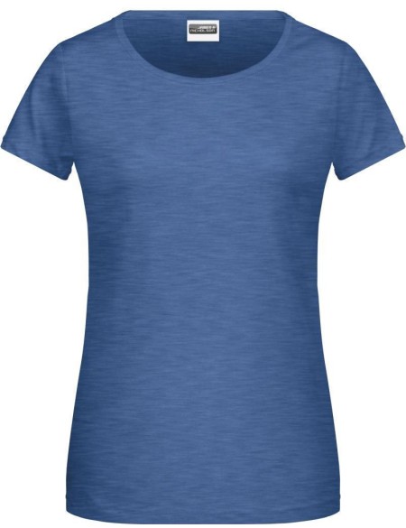 Damen-T-Shirt aus Bio-Baumwolle James+Nicholson 8007 - Light Denim Melange M