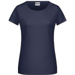James+Nicholson 8007 Bio-Baumwoll-T-Shirt für Damen – Marineblau S