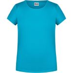Damen-T-Shirt aus Bio-Baumwolle James+Nicholson 8007 - Türkis M