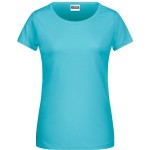 Damen-T-Shirt aus Bio-Baumwolle James+Nicholson 8007 – Pacific XXL