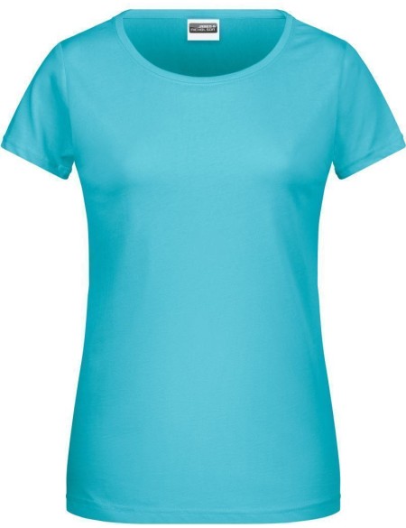 Damen-T-Shirt aus Bio-Baumwolle James+Nicholson 8007 – Pacific XXL