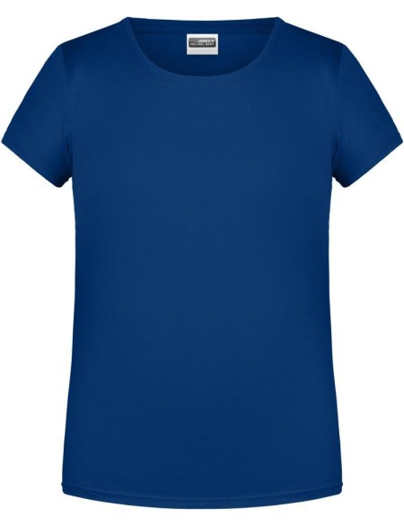 James+Nicholson Mädchen-T-Shirt aus Bio-Baumwolle 8007G – Dark Royal XS