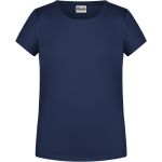 James+Nicholson 8007G Bio-Baumwoll-T-Shirt für Mädchen – Marineblau XL