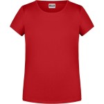 James+Nicholson 8007G Mädchen-T-Shirt aus Bio-Baumwolle – Rot XXL