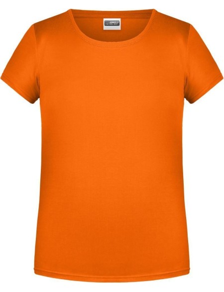 James+Nicholson Mädchen-T-Shirt aus Bio-Baumwolle 8007G - Orange M