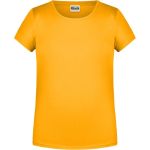 James+Nicholson Mädchen-T-Shirt aus Bio-Baumwolle 8007G – Goldgelb XS