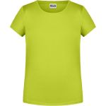 James+Nicholson Mädchen-T-Shirt aus Bio-Baumwolle 8007G – Säuregelb M