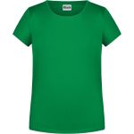 James+Nicholson Mädchen-T-Shirt aus Bio-Baumwolle 8007G – Farngrün M