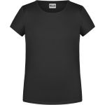 James+Nicholson Mädchen-T-Shirt aus Bio-Baumwolle 8007G - Schwarz M