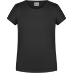 James+Nicholson Mädchen-T-Shirt aus Bio-Baumwolle 8007G - Schwarz M