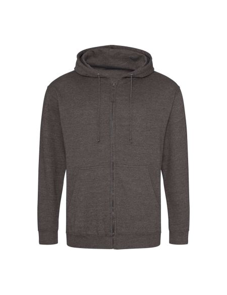 Herren-Kapuzenpullover mit Reißverschluss ZOODIE – Black Smoke