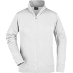 James+Nicholson JN52 Damen-Kapuzenpullover mit Reißverschluss – Weiß XXL