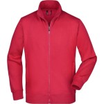 James+Nicholson JN46 Herren-Kapuzenpullover mit Reißverschluss – Rot 3XL