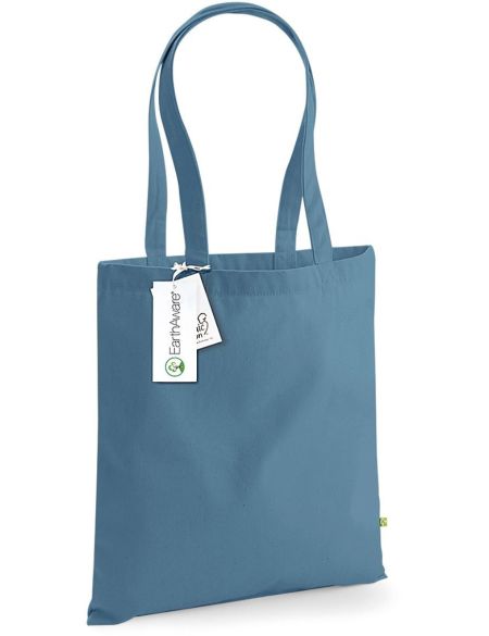 EarthAware Bio-Baumwolltasche – Airforce-Blau