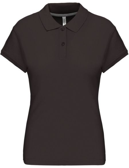 Damen-Poloshirt Kariban K242 - Schokolade
