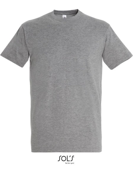 Herren-T-Shirt – Imperial – Grau meliert 5XL